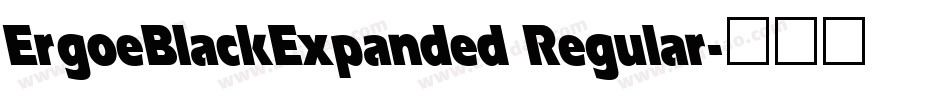 ErgoeBlackExpanded Regular字体转换